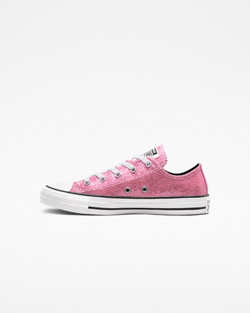 Tenisi Fete Converse Chuck Taylor All Star Glitter Roz Negrii | RO OCZGH630